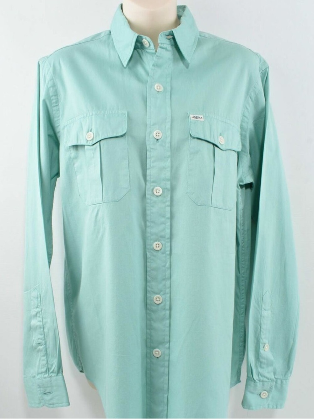 Vintage Ralph Lauren Polo Beach Twill Spring Green Long-Sleeve Button Down